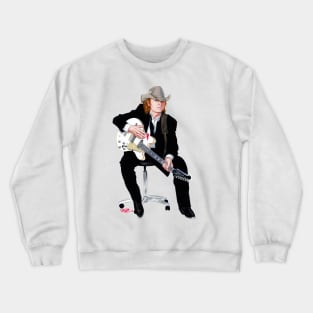 Dwight Yoakam - An illustration by Paul Cemmick Crewneck Sweatshirt